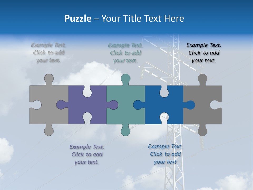Supply Electrical Line PowerPoint Template