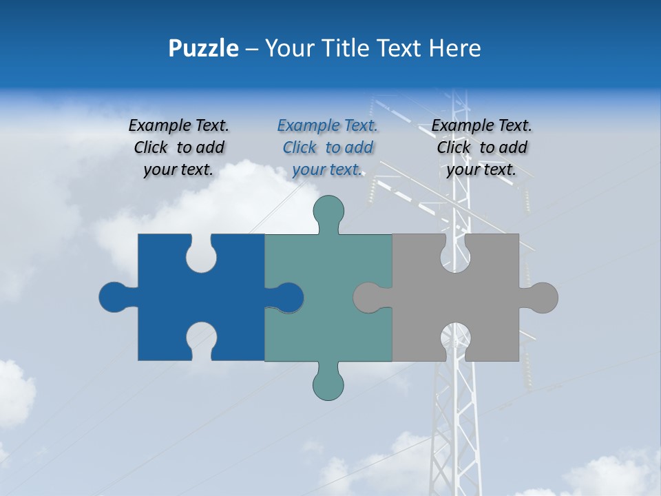 Supply Electrical Line PowerPoint Template
