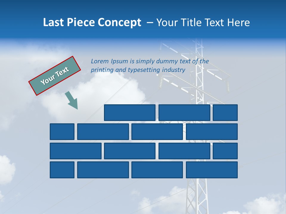 Supply Electrical Line PowerPoint Template