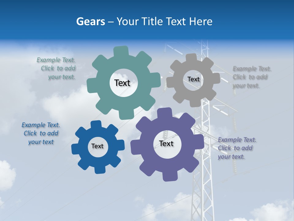 Supply Electrical Line PowerPoint Template