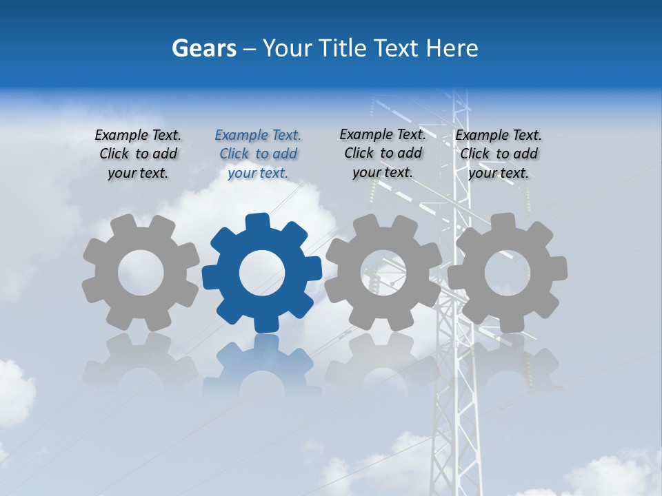 Supply Electrical Line PowerPoint Template