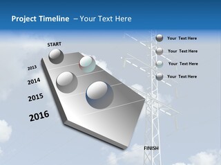 Supply Electrical Line PowerPoint Template