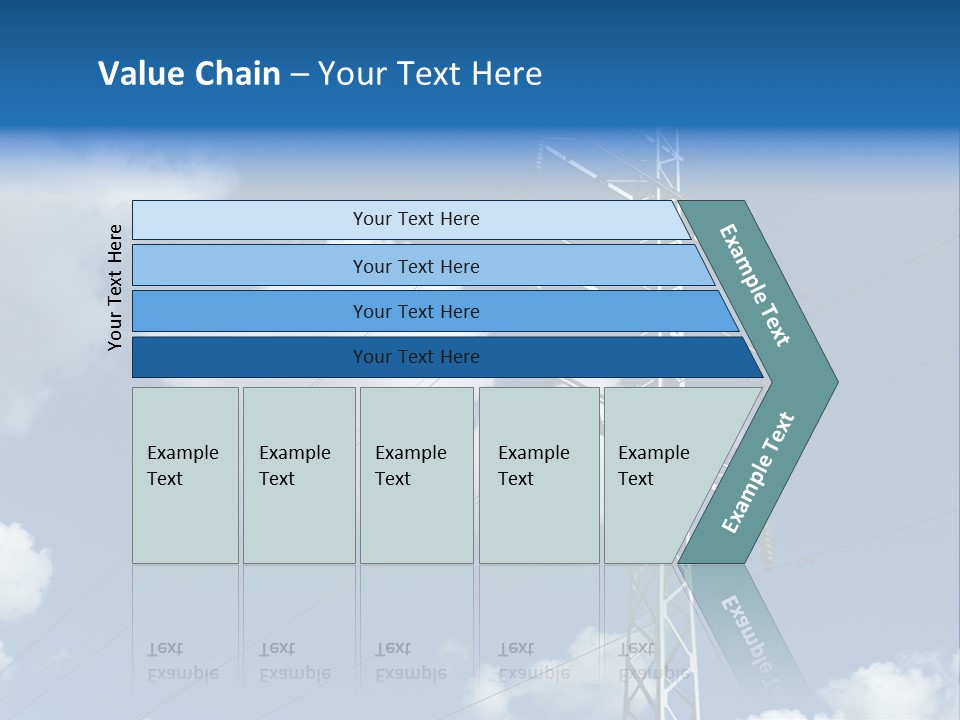 Supply Electrical Line PowerPoint Template