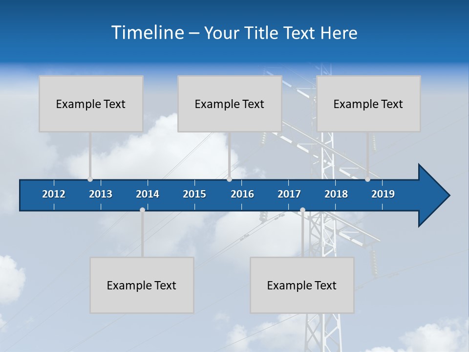 Supply Electrical Line PowerPoint Template