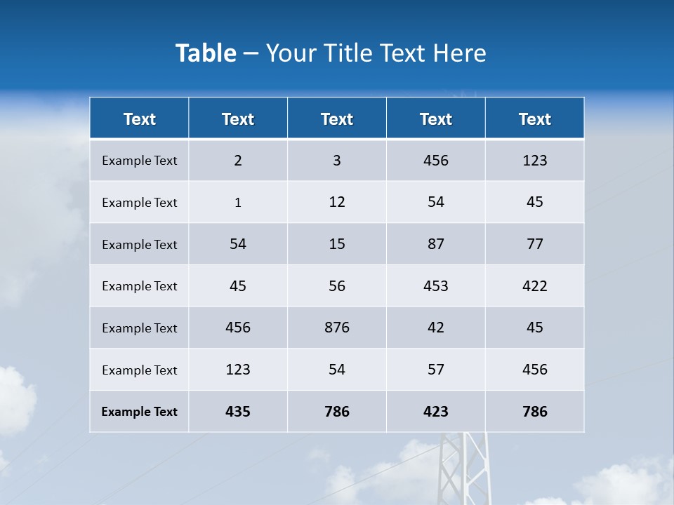 Supply Electrical Line PowerPoint Template