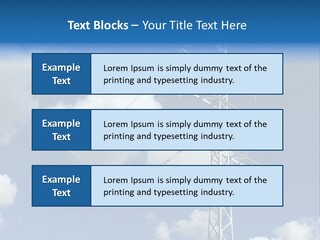 Supply Electrical Line PowerPoint Template