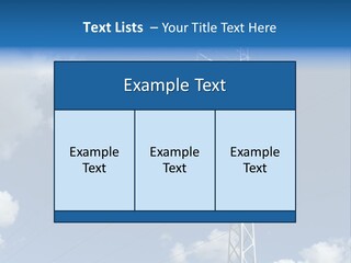 Supply Electrical Line PowerPoint Template