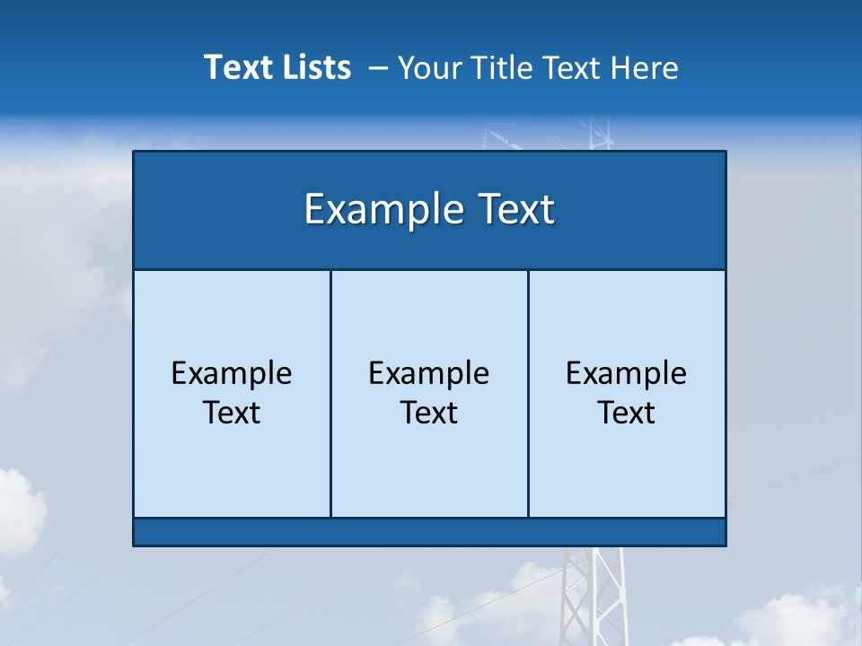Supply Electrical Line PowerPoint Template
