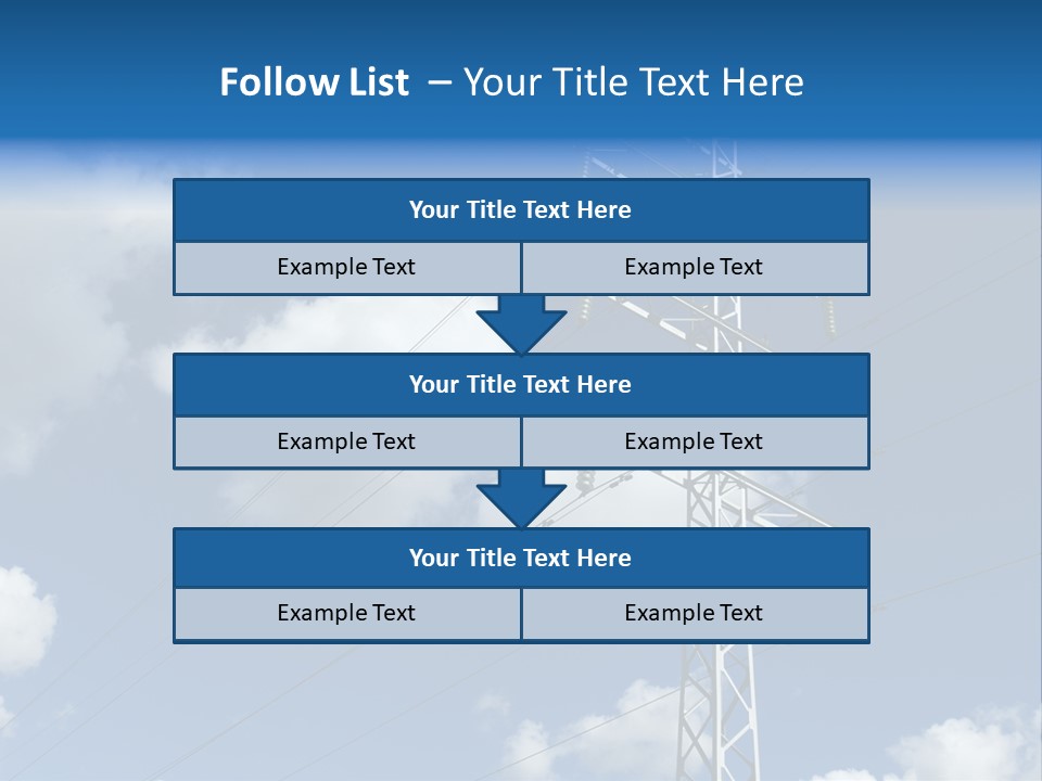 Supply Electrical Line PowerPoint Template