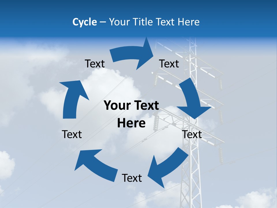 Supply Electrical Line PowerPoint Template