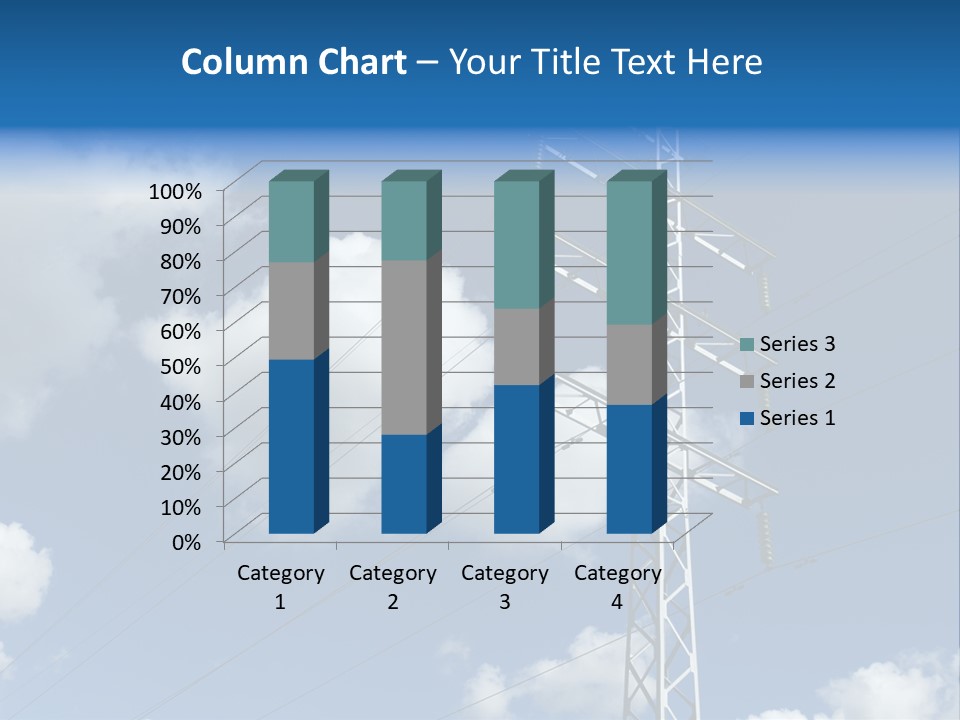 Supply Electrical Line PowerPoint Template