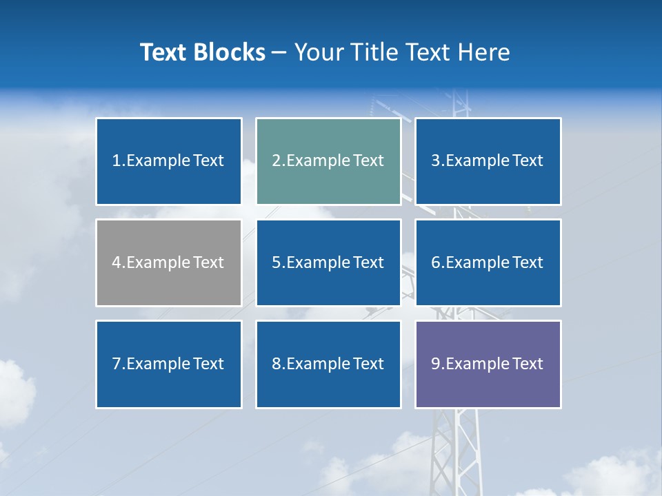 Supply Electrical Line PowerPoint Template