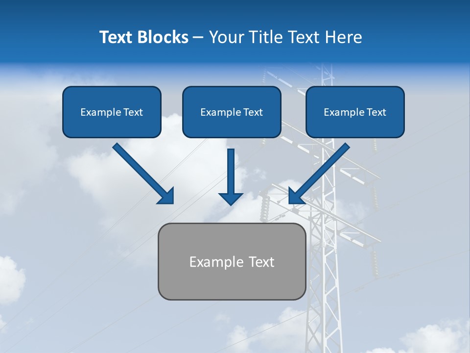 Supply Electrical Line PowerPoint Template