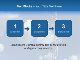 Supply Electrical Line PowerPoint Template