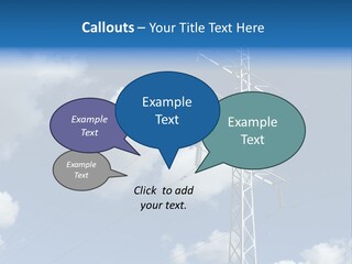 Supply Electrical Line PowerPoint Template