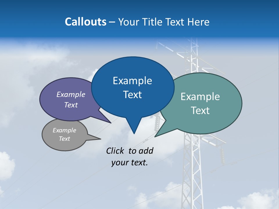 Supply Electrical Line PowerPoint Template