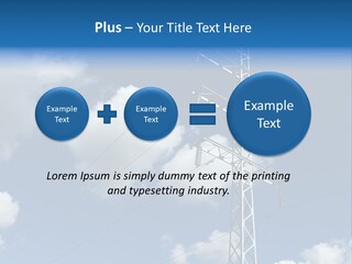Supply Electrical Line PowerPoint Template