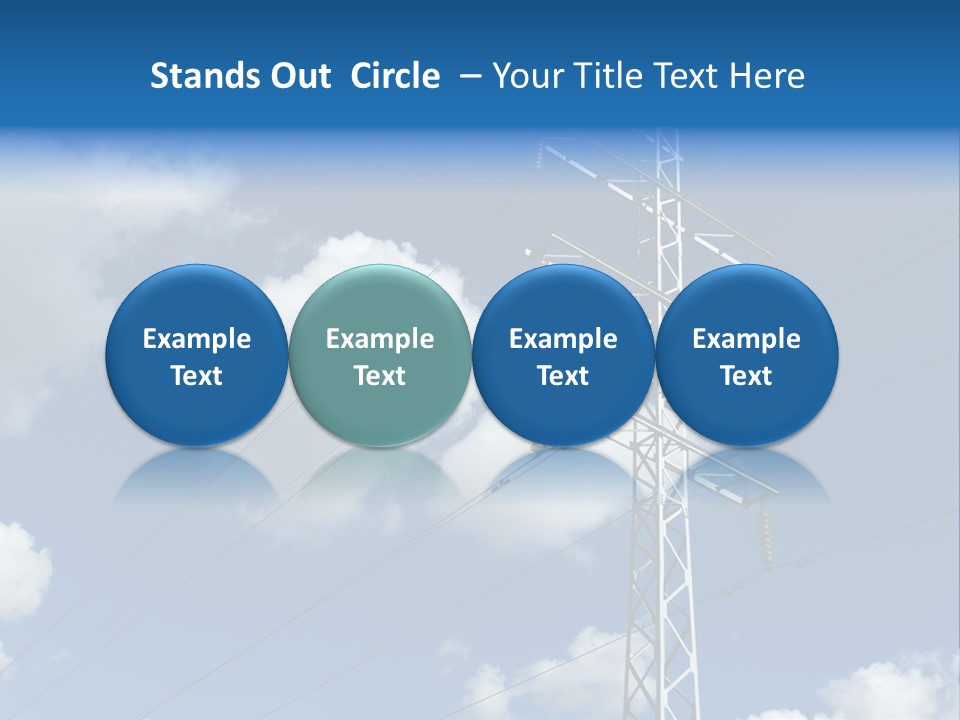 Supply Electrical Line PowerPoint Template
