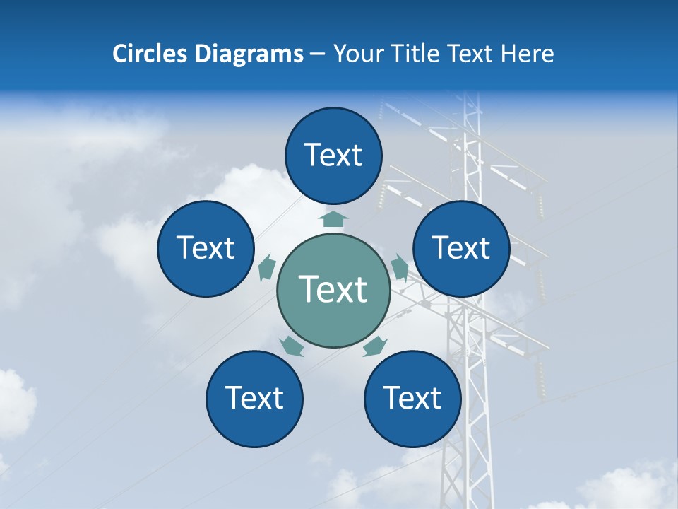Supply Electrical Line PowerPoint Template