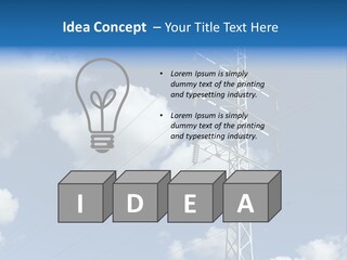 Supply Electrical Line PowerPoint Template