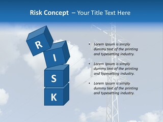 Supply Electrical Line PowerPoint Template