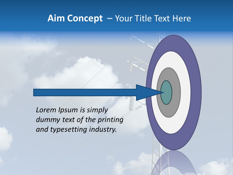 Supply Electrical Line PowerPoint Template