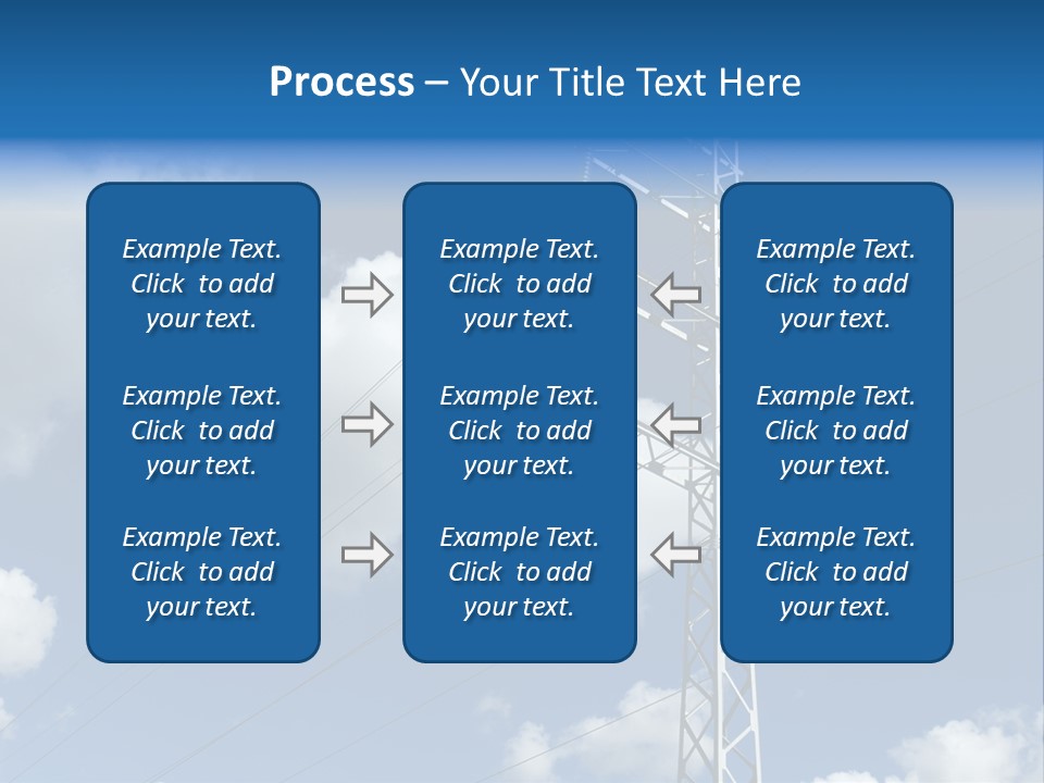 Supply Electrical Line PowerPoint Template