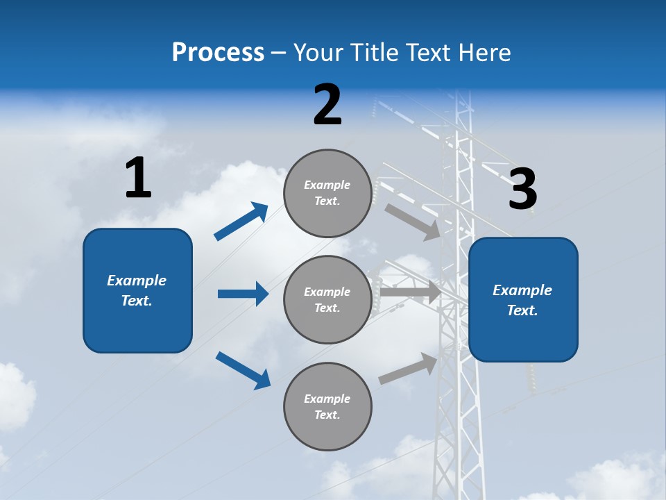 Supply Electrical Line PowerPoint Template