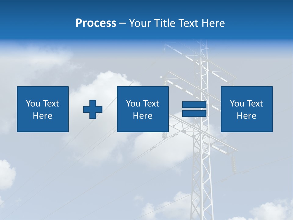 Supply Electrical Line PowerPoint Template