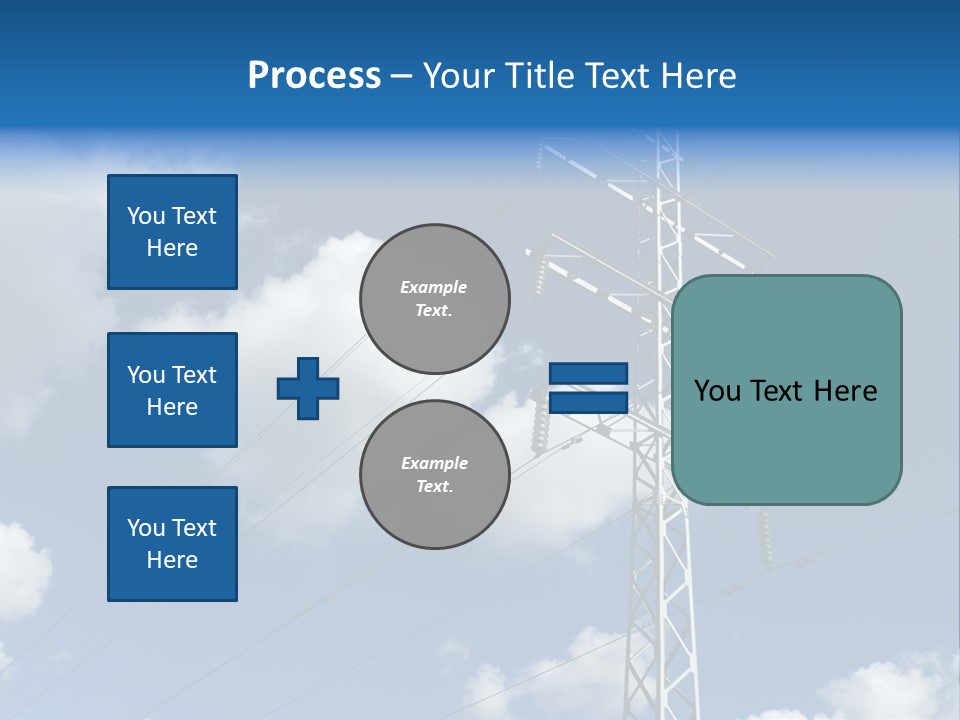 Supply Electrical Line PowerPoint Template