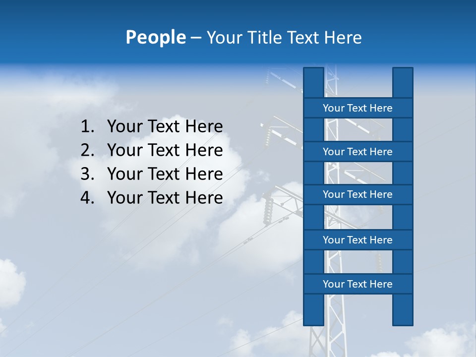 Supply Electrical Line PowerPoint Template