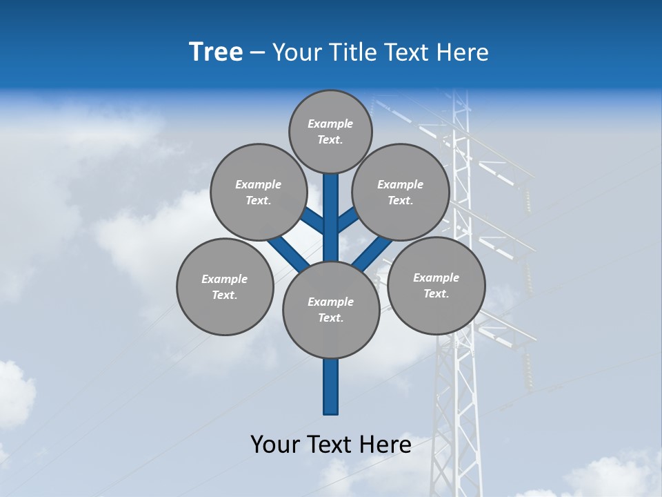 Supply Electrical Line PowerPoint Template