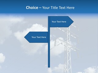 Supply Electrical Line PowerPoint Template