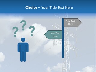 Supply Electrical Line PowerPoint Template