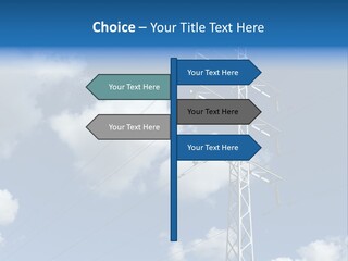 Supply Electrical Line PowerPoint Template