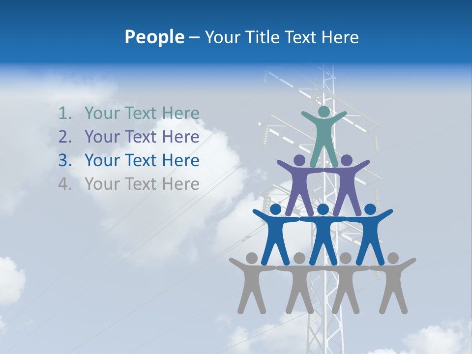 Supply Electrical Line PowerPoint Template