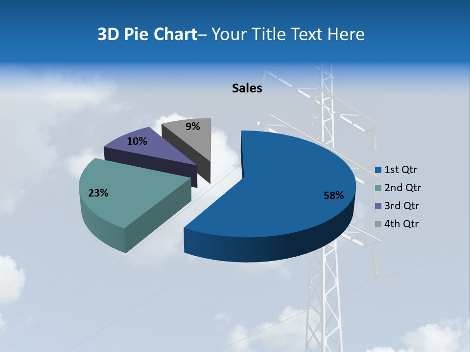 Supply Electrical Line PowerPoint Template