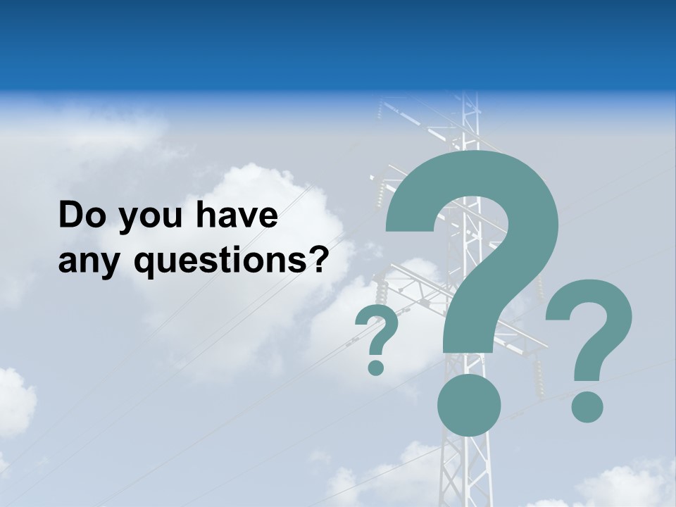 Supply Electrical Line PowerPoint Template