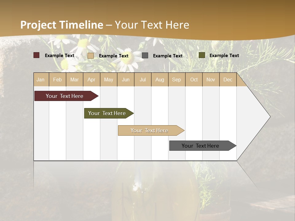 Wooden Table Fell Trees Gew PowerPoint Template