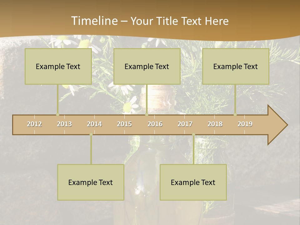 Wooden Table Fell Trees Gew PowerPoint Template