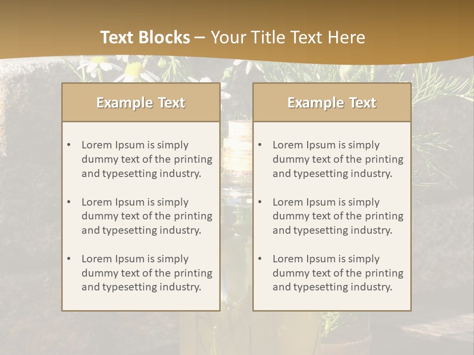 Wooden Table Fell Trees Gew PowerPoint Template