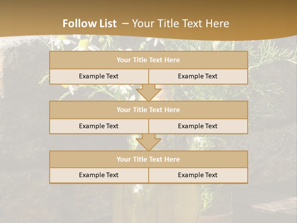 Wooden Table Fell Trees Gew PowerPoint Template