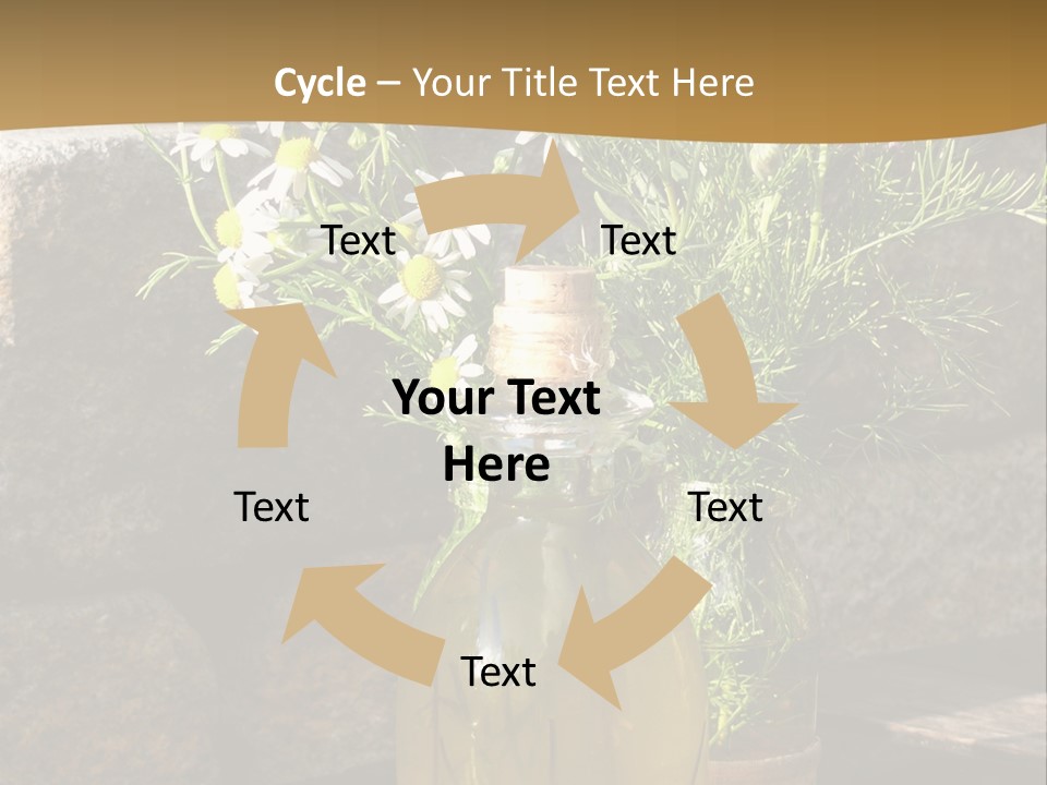 Wooden Table Fell Trees Gew PowerPoint Template