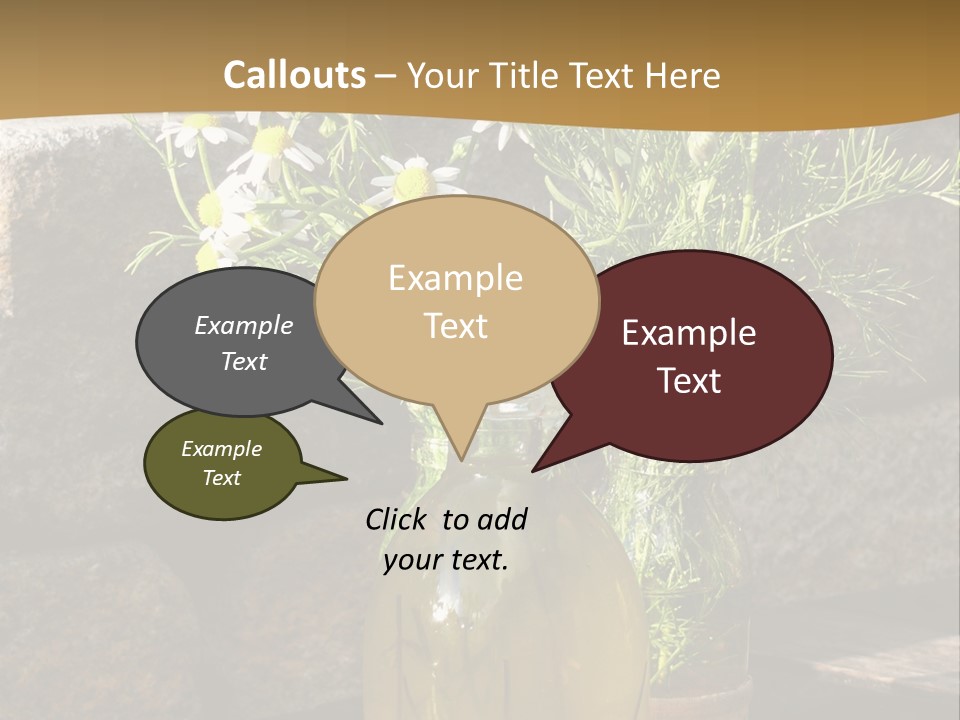 Wooden Table Fell Trees Gew PowerPoint Template