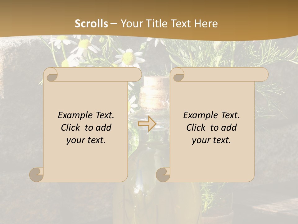 Wooden Table Fell Trees Gew PowerPoint Template
