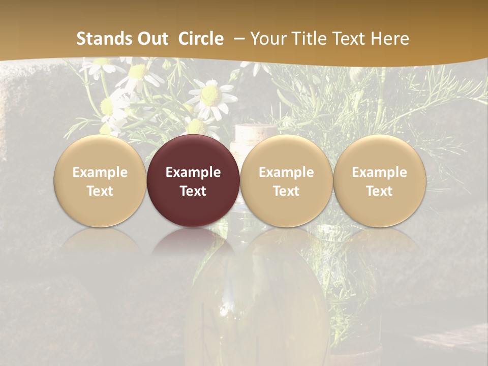 Wooden Table Fell Trees Gew PowerPoint Template