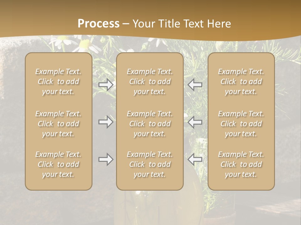 Wooden Table Fell Trees Gew PowerPoint Template