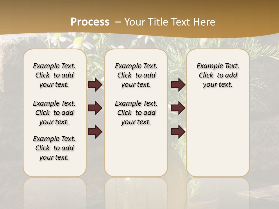 Wooden Table Fell Trees Gew PowerPoint Template