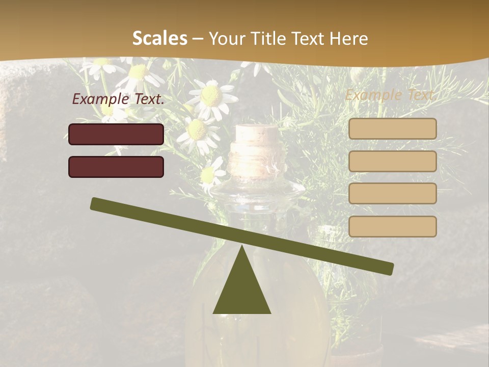 Wooden Table Fell Trees Gew PowerPoint Template