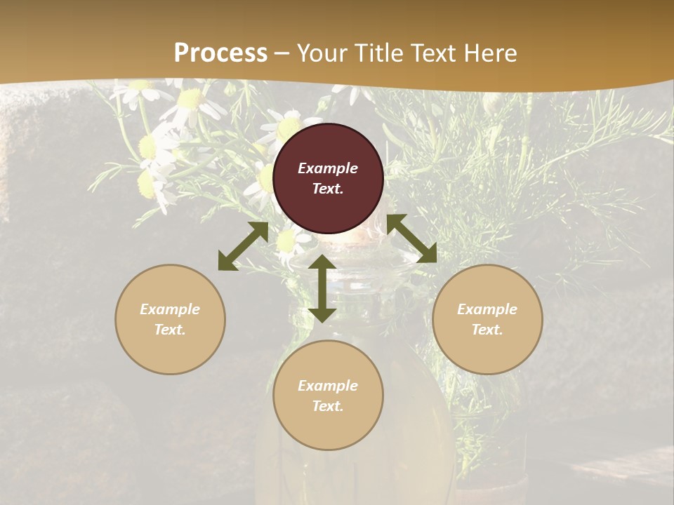 Wooden Table Fell Trees Gew PowerPoint Template